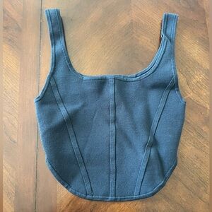 Black Crop Tank Top